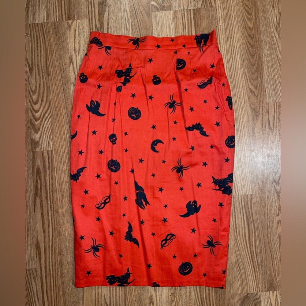 Vixen by Micheline Pitt Ben Cooper Print Pencil Skirt